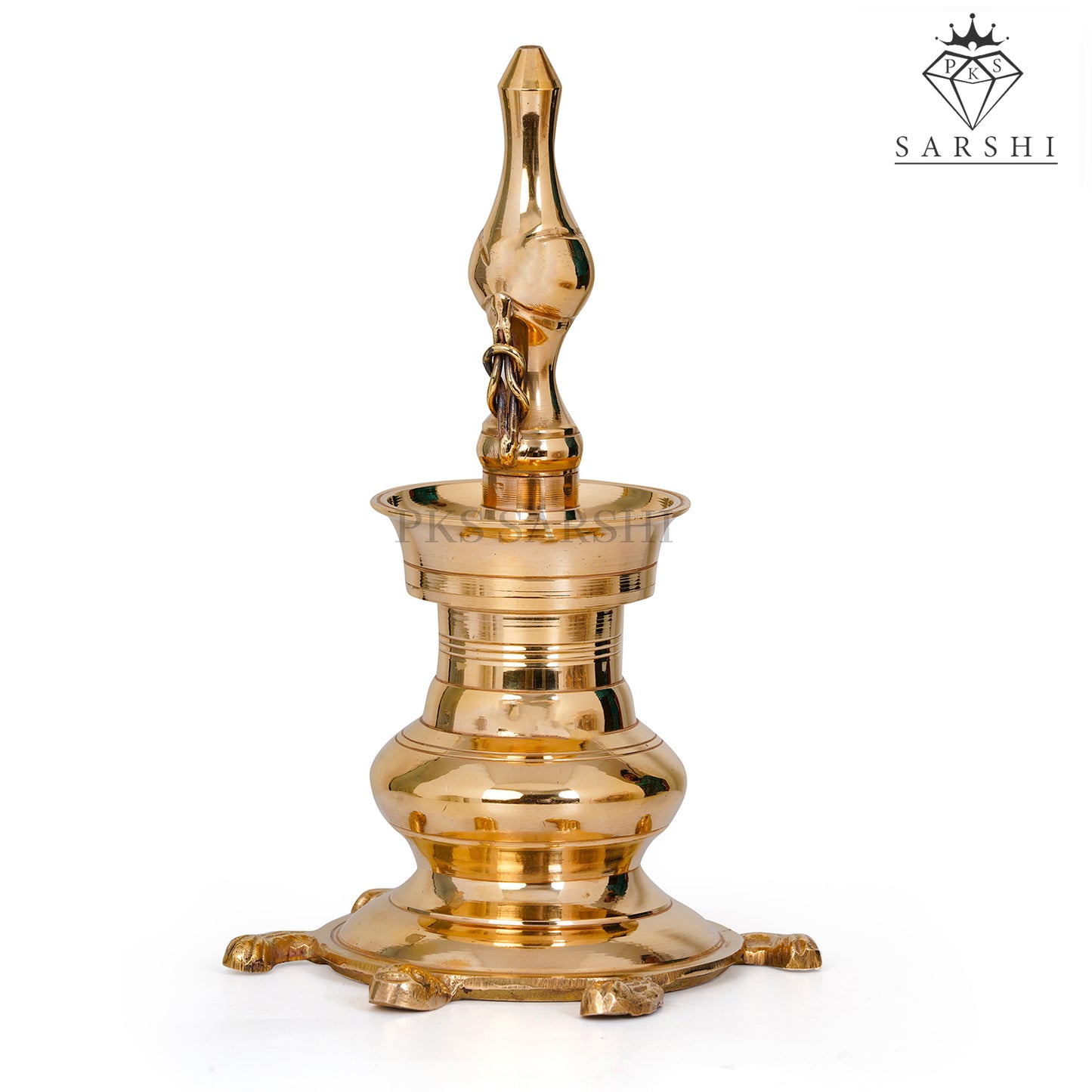 Tortoise Brass Lamp - Handcrafted Traditional Oil Lamp for Prosperity and Peace