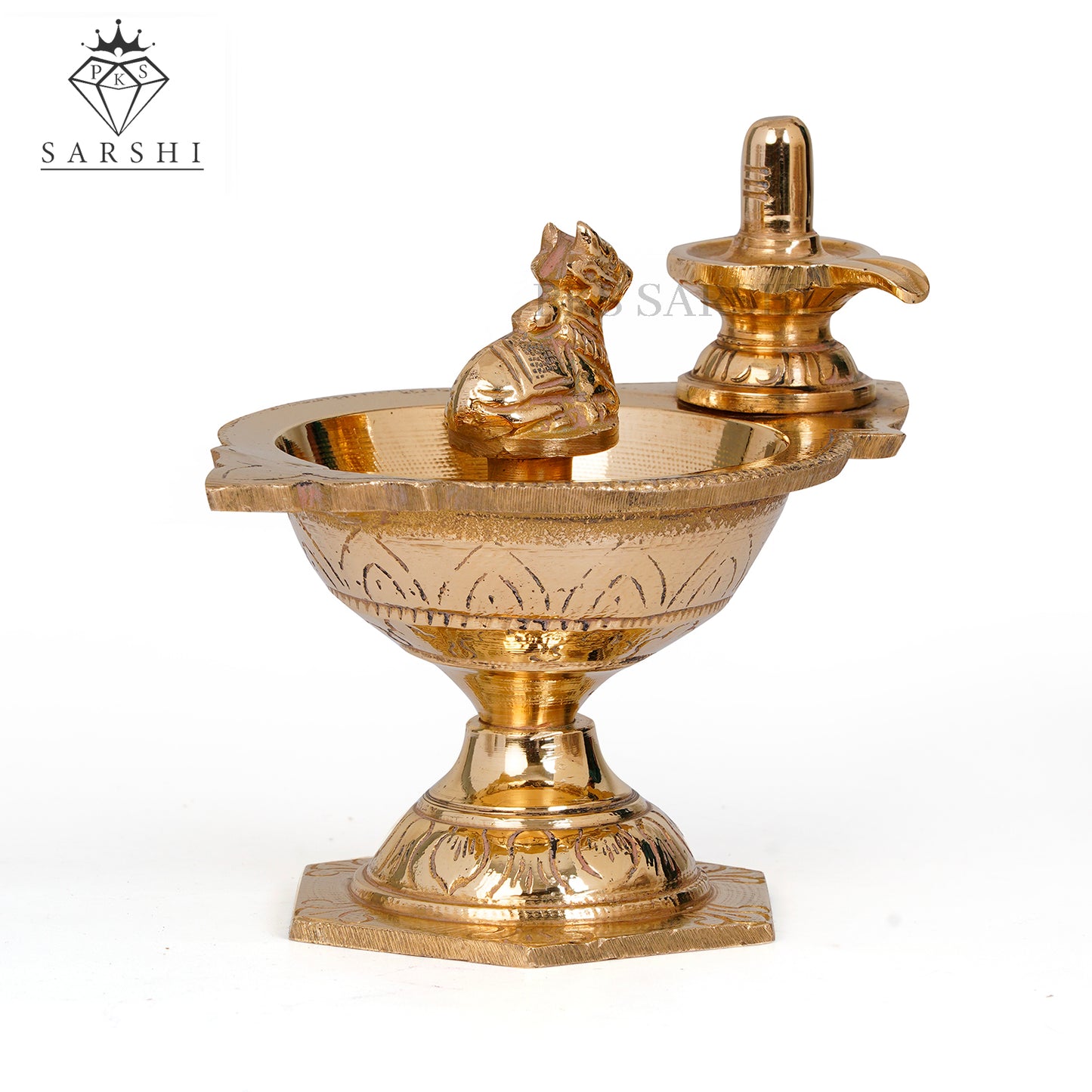 Pradhosha Sivan Brass Lamp - Handcrafted Traditional Oil Lamp for Divine Blessings