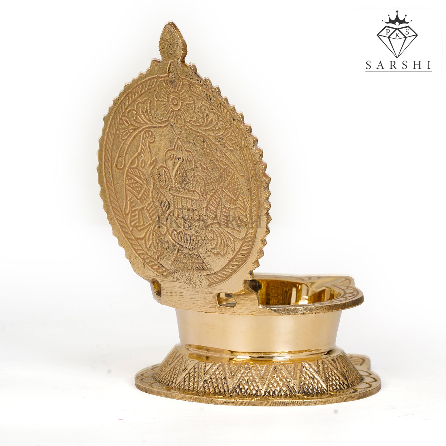 Ashtalakshmi Brass Lamp No3 - Divine Oil Lamp for Prosperity and Blessings